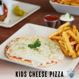 KIDS CHEESE PIZZA
Pizza Sauce, Mozzarella Cheese