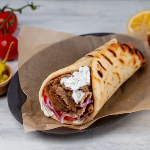 a pita sandwich