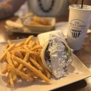 Gyro and fries....