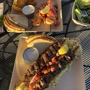Shrimp Souvlaki Steak Souvlaki