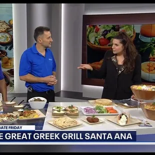Fox 11, Good LA, Tailgating, Build Your Own Gyro Catering.