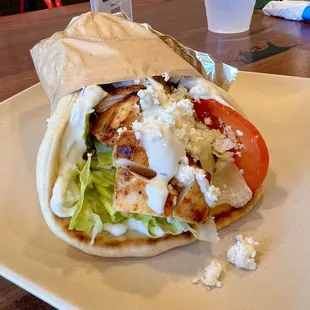 The Great Greek Gyro with Chicken