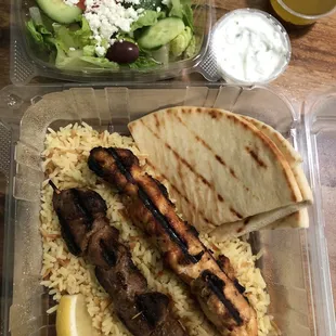 ***Souvlaki*** - Mix - chicken and lamb