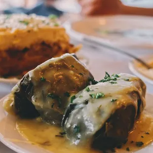 Stuffed Grape Leaves ' dolmathes '