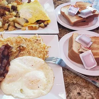 2 Jumbo Eggs any Style