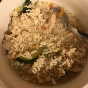 Sizzling rice soup