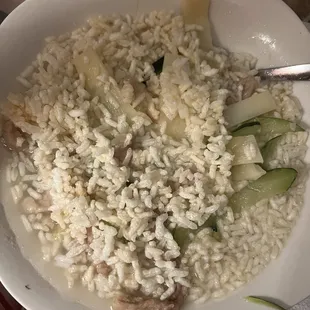 Sizzling rice soup delicious