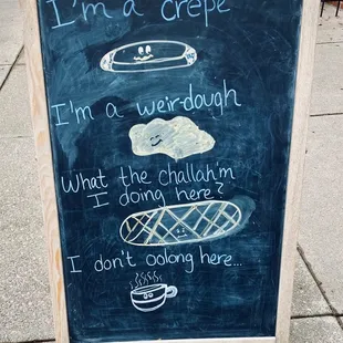 The sign outside.