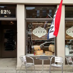 The front entrance of The Greater Gouda cheese shop