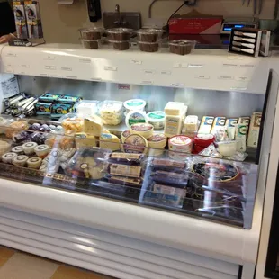 Prepackaged meat, sausage and cheese