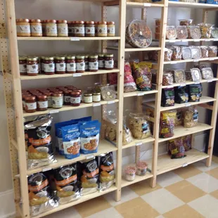 Jams, jellies, crackers, chips and more