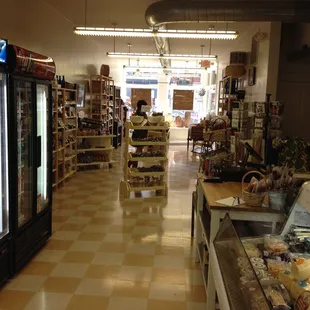 The front of the store, shot from the back, to show size