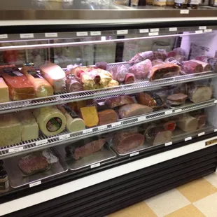 Cheese and meat case