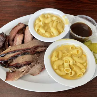 Brisket, Ribs, Mac Macaroni and Cheese