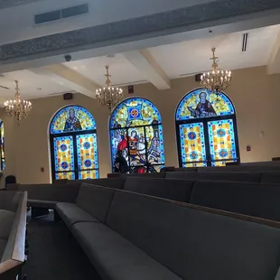 Stained glass windows