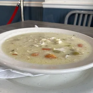 Lemon chicken soup