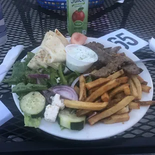Gyro Grilled Lamb Platter