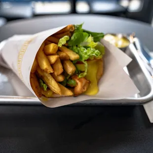 chicken souvlaki gyro