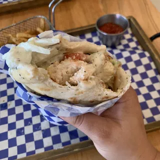 Chicken Pita Wrap Platter