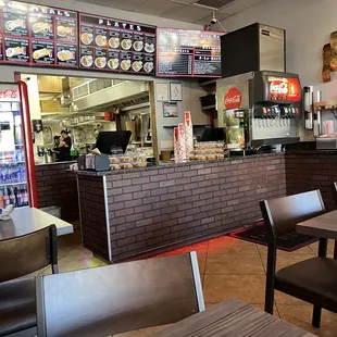 the interior of a restaurant