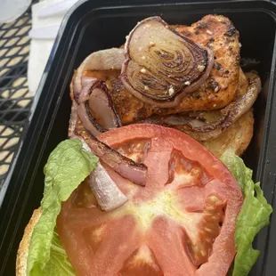 Grilled Salmon Sandwich