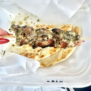 Pork Souvlaki on the Stick pork