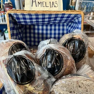 Every Friday we bring fresh baked loaves from Amelia's Bakery