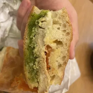 Grilled Chicken Pesto Sandwich