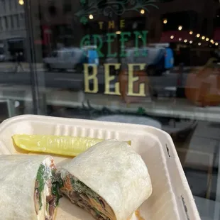 Mushroom Florentine Wrap