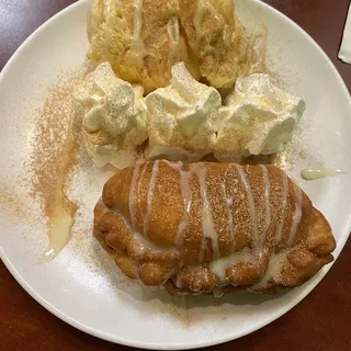 Apple Sopapilla with Ice Cream