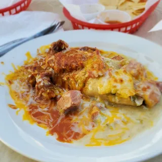 Beef Red Chile Plate