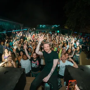 a crowd of people at a concert