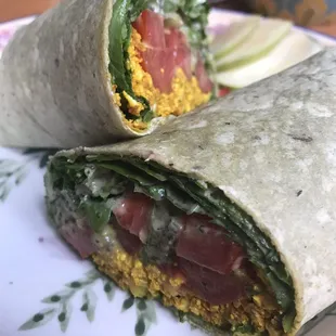 Tofu Scramble Wrap