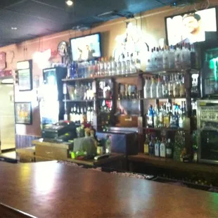 Sitting at the bar