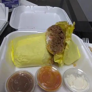 Carne Asada Garbage burrito
