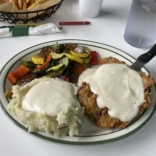 "Small" chicken fried steak.
