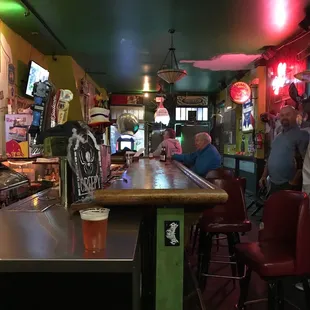 The bar area in The Green Lantern