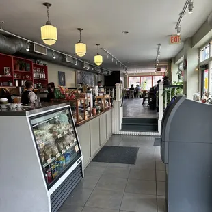 the interior of the restaurant