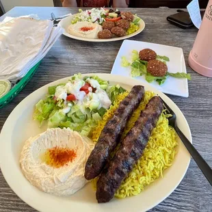 Beef Kabobs Plate