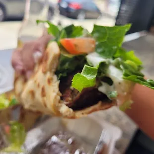 Better picture of the falafel wrap