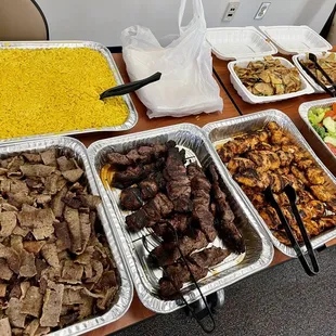 Catered food