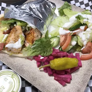 Salmon Kabab Wrap