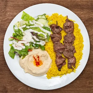 Beef Kabob Plate