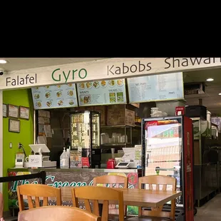 Small little spot, easy menu