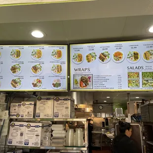 Front counter/Menu