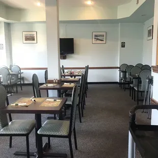 Pretty clean and well kept dining area