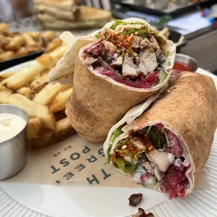 Chicken shawarma wrap