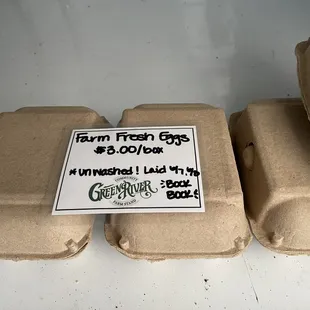 a cardboard box of eggs