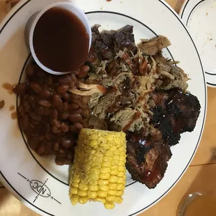 Barbecue trio-forgot my cole slaw!