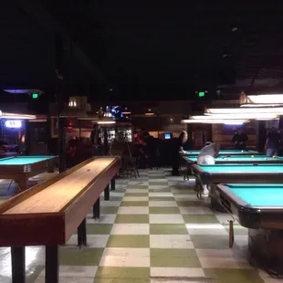 Pool hall.